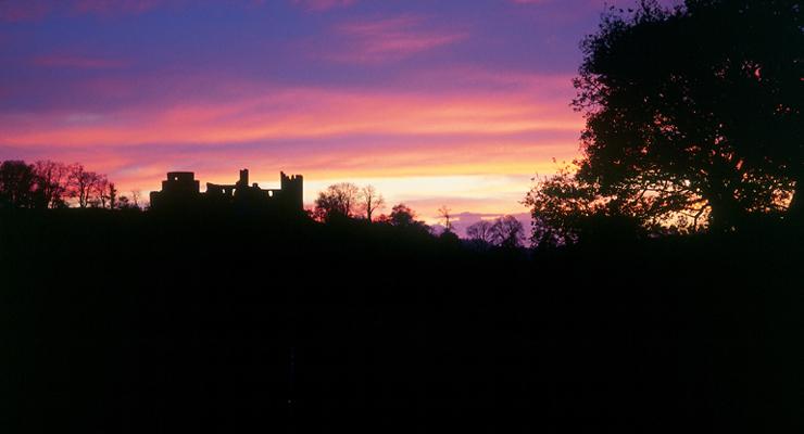 Sunset over Dinefwr Castle